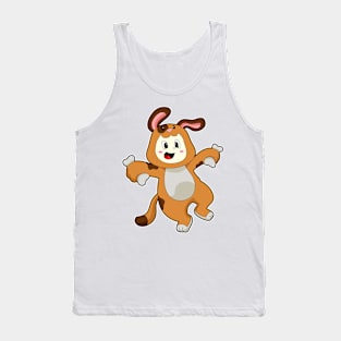 Dog with Bone as Rabbit Tank Top